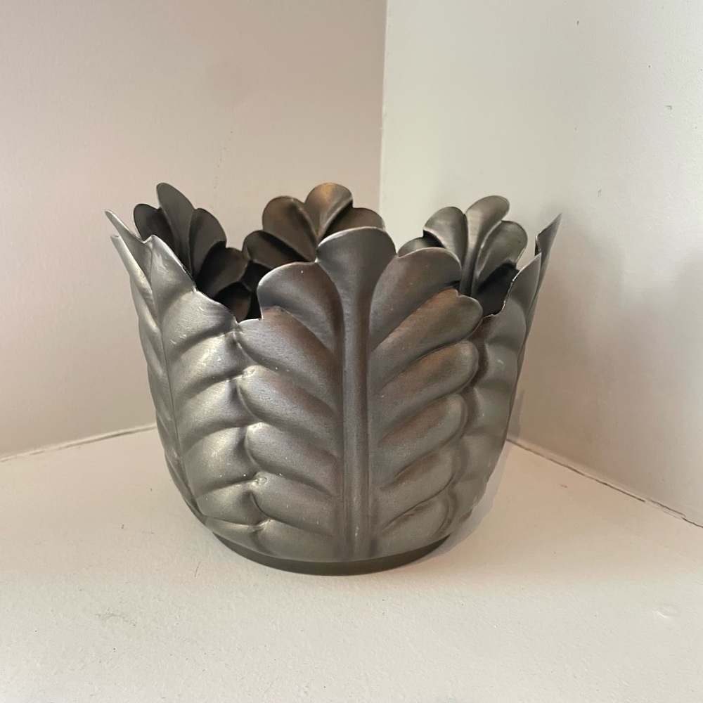 Zinc Garden Leaf Planter Flower Pot Home Decor Gift